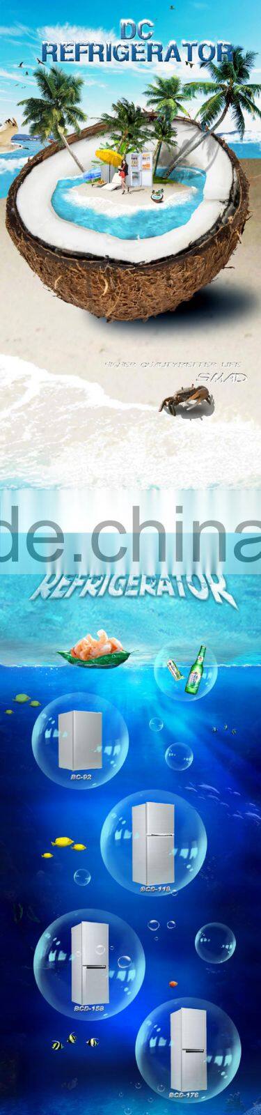 Single Door Refrigerator Solar DC 12V Refrigerator