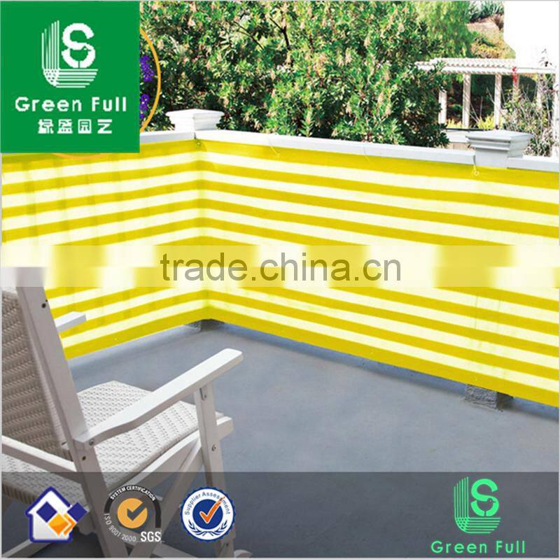 0.9x4.9M 100% New HDPE Sun Shade Sail Net with Straight edge Alu eyelet Balcony Fence Net with Rope for balcony