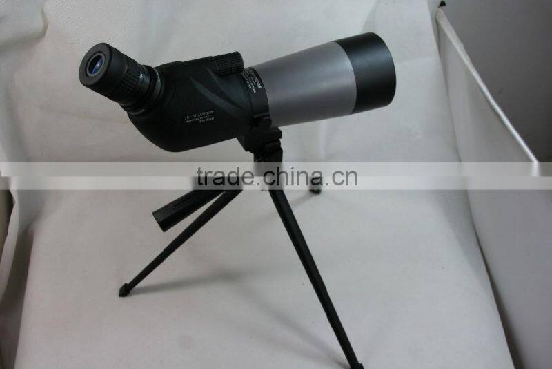 China supplier Professional GOMU 20-60x60 Spotting Scope Landscape Lens Telescope Black made in china