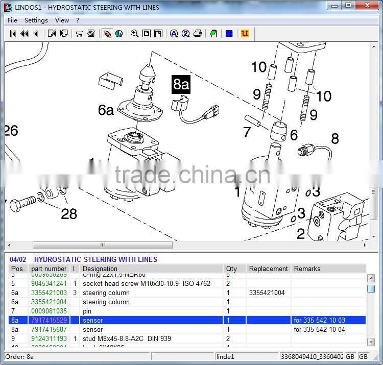 sensor 7917415529 spare part for Linde forklift truck 335 336