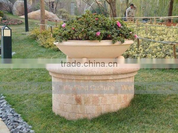 Big Outdoor Garden Stone Flower Pots