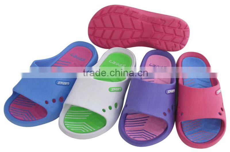 2015 new designed printed eva slipper for girls