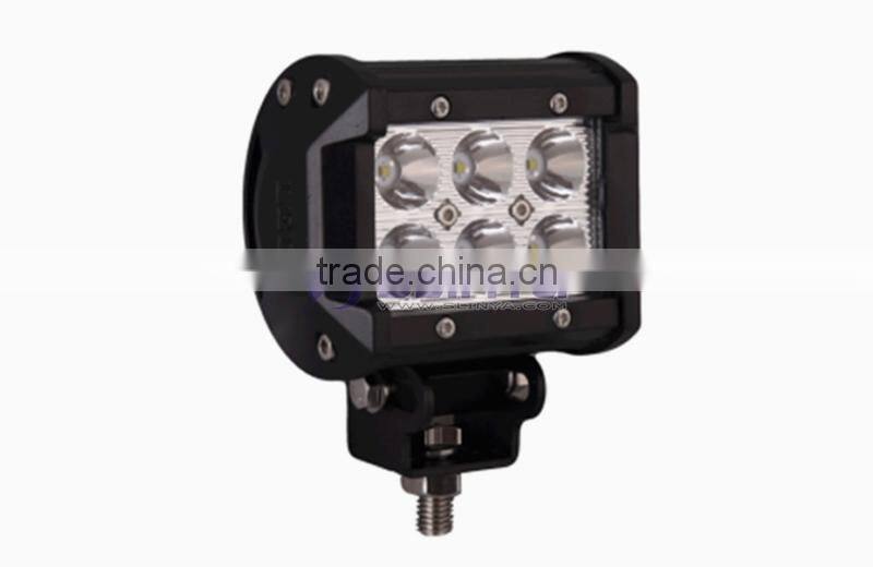 18W 4 inch 6 X 3W IP67 Waterproof TRUCK/BOAT/JEEP/SUV LED Work Light Bar