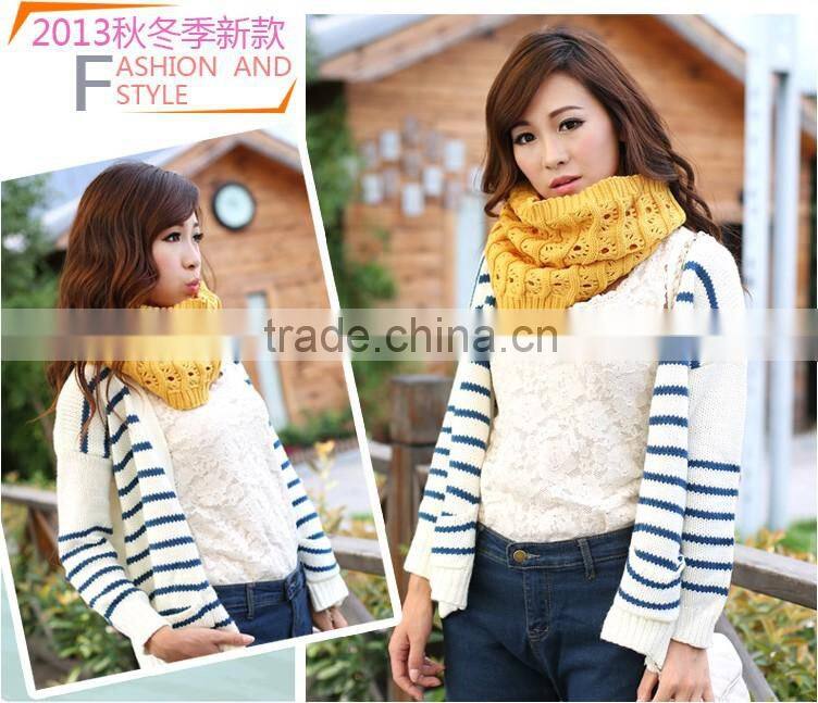 Winter Fashion Wool Chevron Circle Loop Scarf