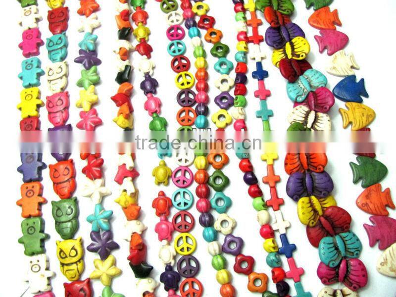 SB6569 Hot selling Synthetic Faceted Turquoise Bead Strands,Stone Bead strands