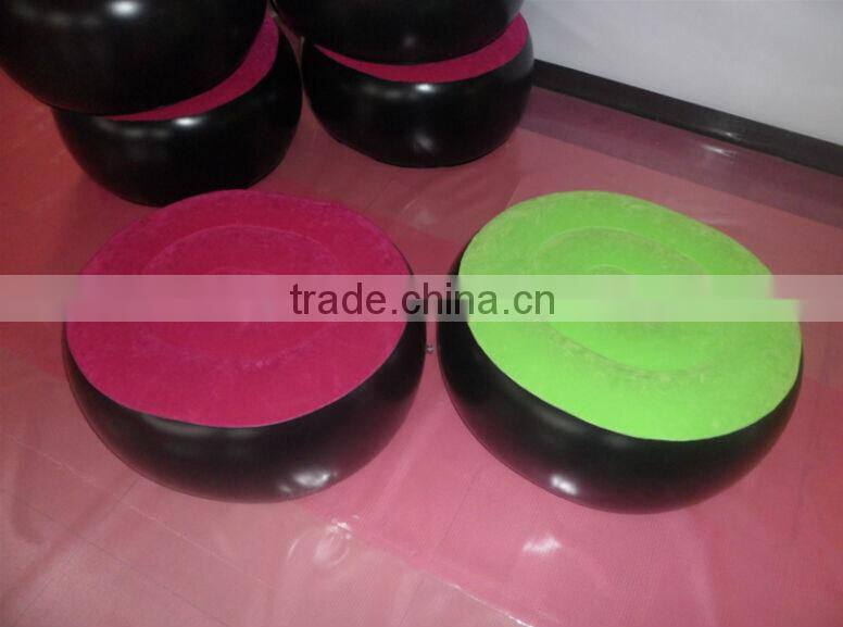 PVC Inflatable sofa in flock PVC