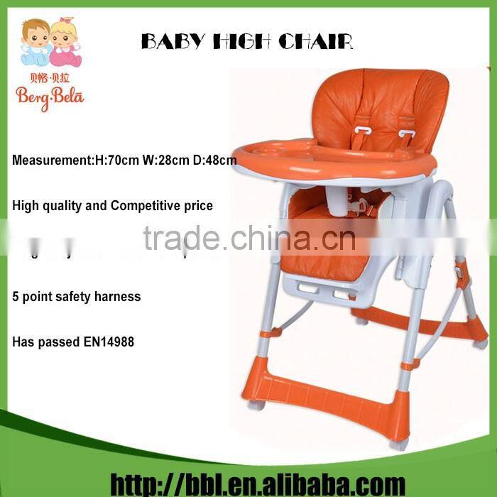 Manufacturer High Quality Lower Price EN14988 Indoor Baby Dinning Chair Feeding Chair