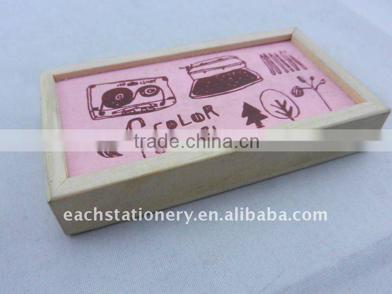 3.5 Inches Drawing Mini Color Pencil Set With Wooden Box Packing