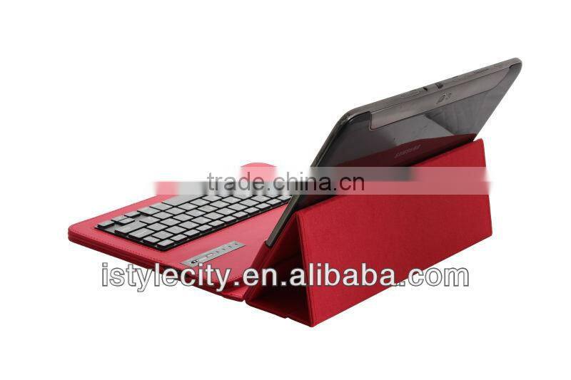 Black For ipad / sumsungPu leather bluetooth keyboard