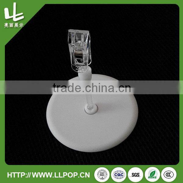 Round base transparent memo clip