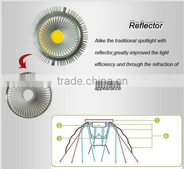 60 Degree beam angle cob led spotlight high power aluminum 10w led par 30