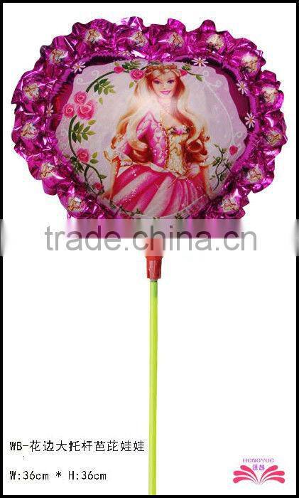 14inch laced spiderman foil balloon within stick