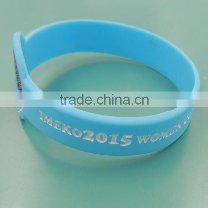 personality simple blue silicone wristband