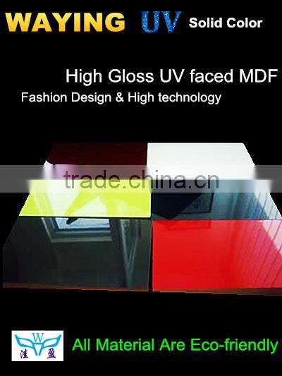 UV coated MDF board for kitchen doors
