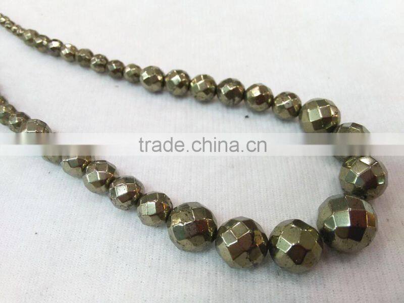 Competitive price of rose carving pyrite for necklace factory made