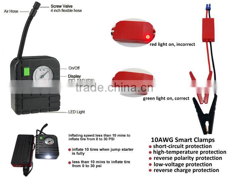 promotional sale lithium jump starter auto jump starter high emergency power battery