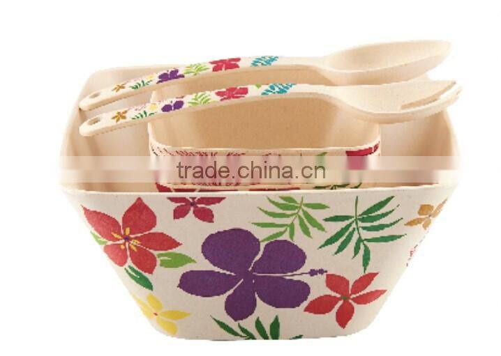 bio-degradable rectangle salad bowls