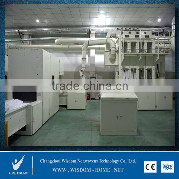 hot air through nonwoven products for wet-tissue