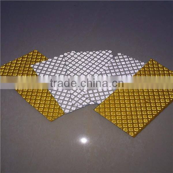 Road safety adhesive warning tape yellow reflective marking tape