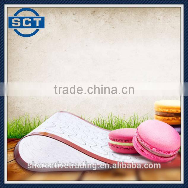 Non-Stick Silicone Baking Mat for Macarons Red