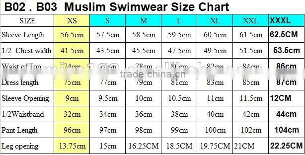 Muslim Swimsuit Islamic Full Cover Modest Swimwear Beachwear In Stock