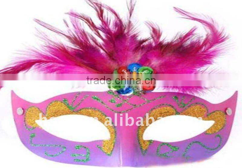 2011 feather mask cute design for halloween and other party of good price
