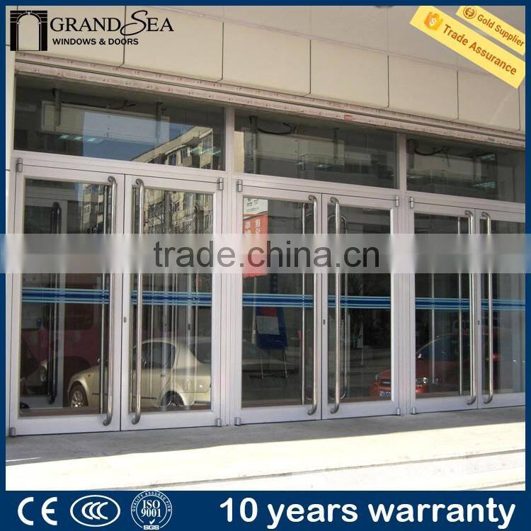 Aluminium automatic commercial door for supermarket