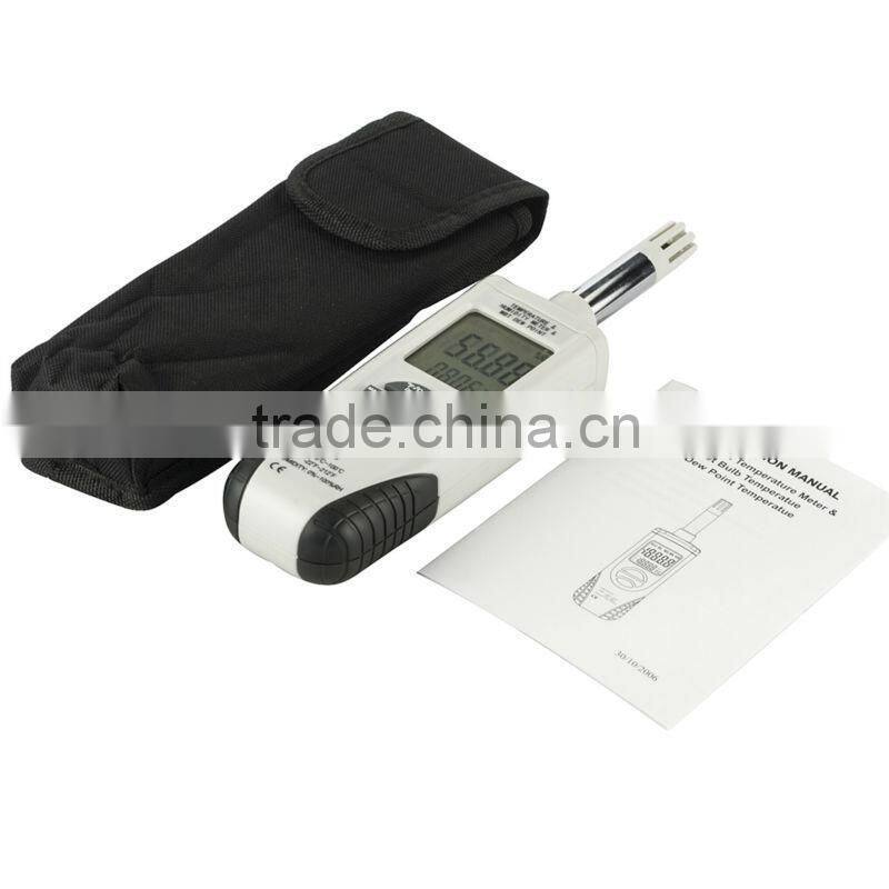 Digital Psychrometer Humidity and Temperature Meter Dew Point Wet Bulb Tester