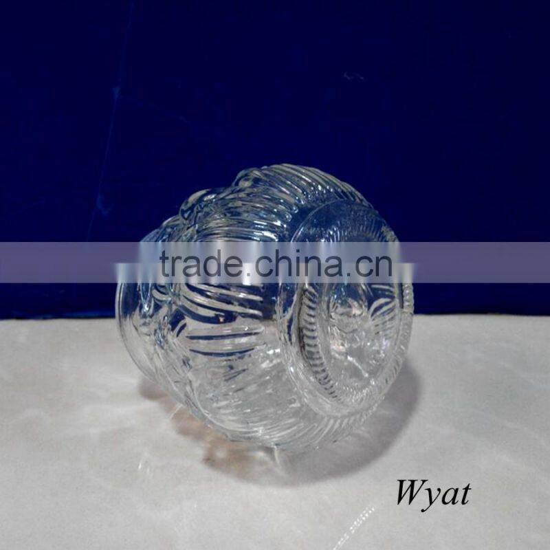 lotus shape glass candle holders small glass candle jars 100ml 3oz