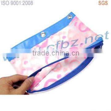 Printing plastic documents pouch with zipper