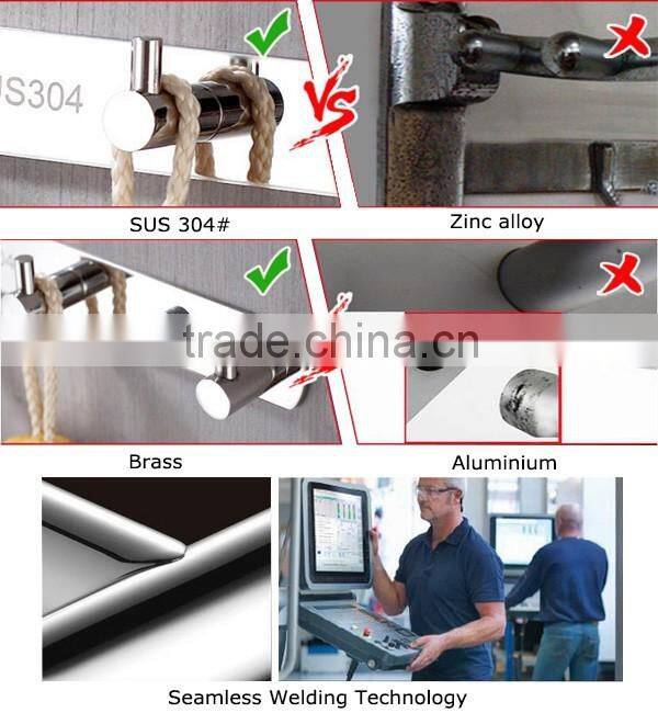 Flexible Decorative Brass Bathroom Accessories Hook Washroom Wall Hook 2202