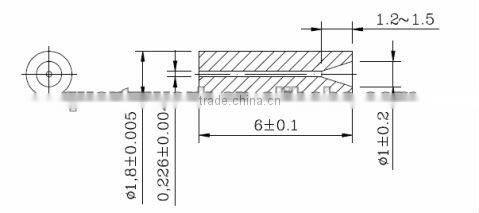 Fiber Optic connector and Single fiber pigtail quartz capillary