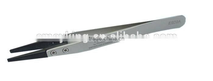Widely use Stainless Steel ESD Tweezers