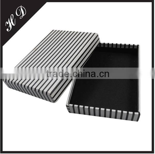 Stripe Handkerchief Gift Box With Separate Lid