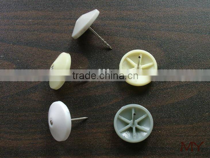 plastic hat 16mm smooth pin/groove pin