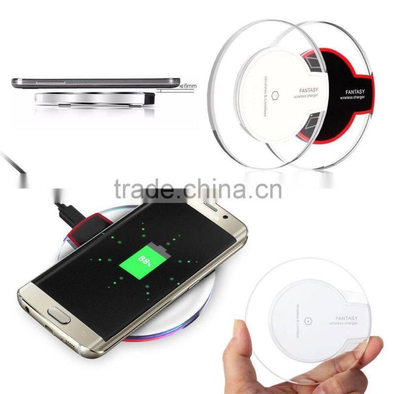 QI Wireless Charger Charging for Samsung Galaxy S6 S6 Edge & Plus, Portable charger for Note 5