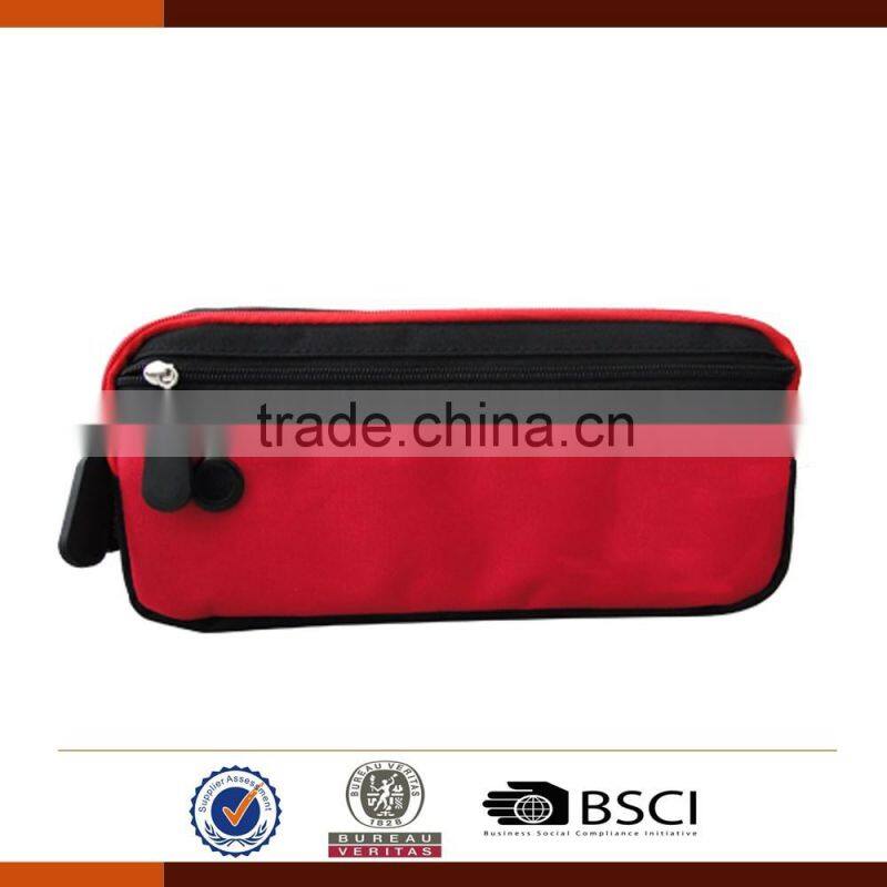 colorful 600D multi pocket pencil case with zipper