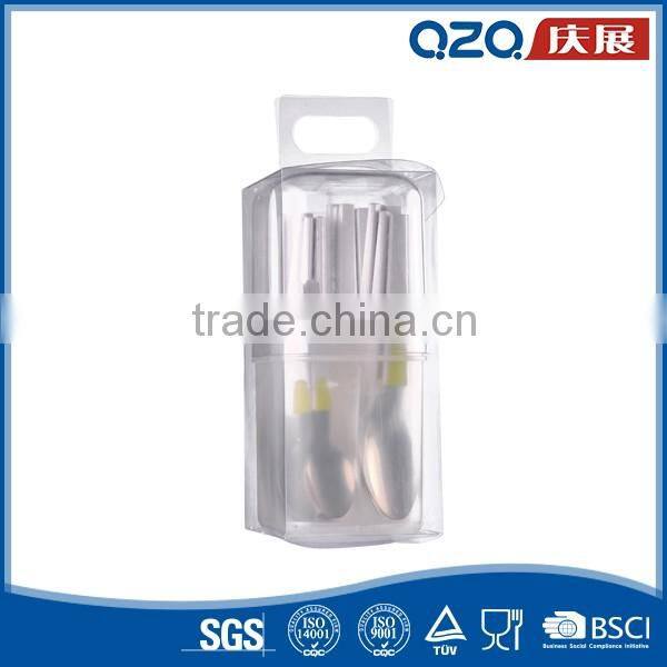 Comfortable feel anti-scald dinner flatware sets simple style forks spoons