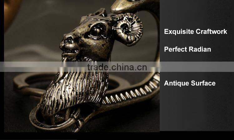 Chinese Zodiac Personalized Metal Souvenir Sheep Keychain