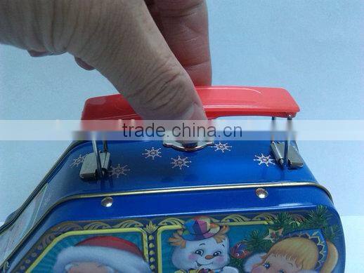 Metal Plastic Handle tin box