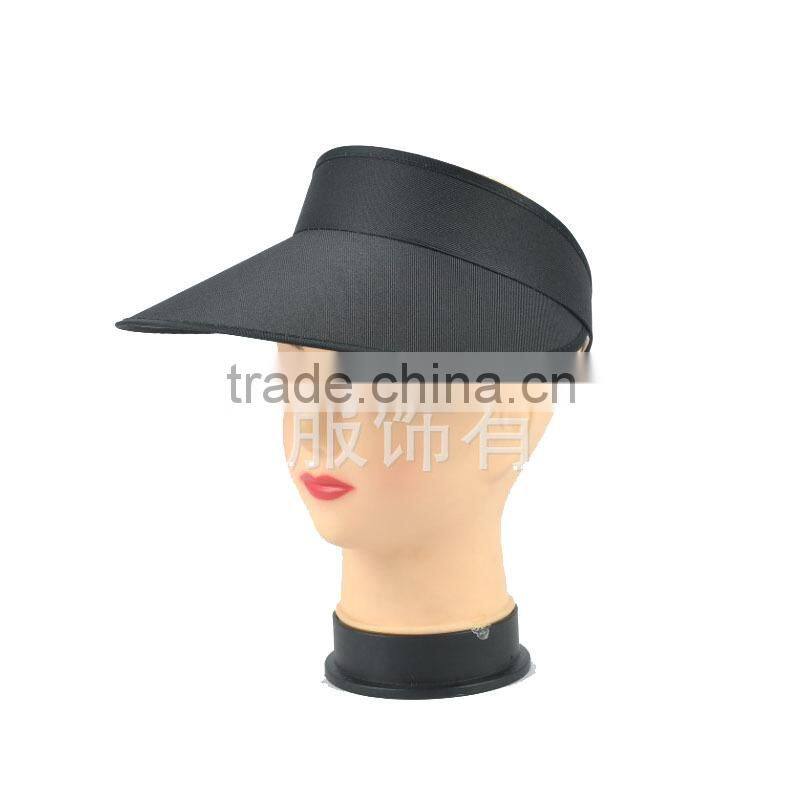 plain color plastic topless cap sun visor hat
