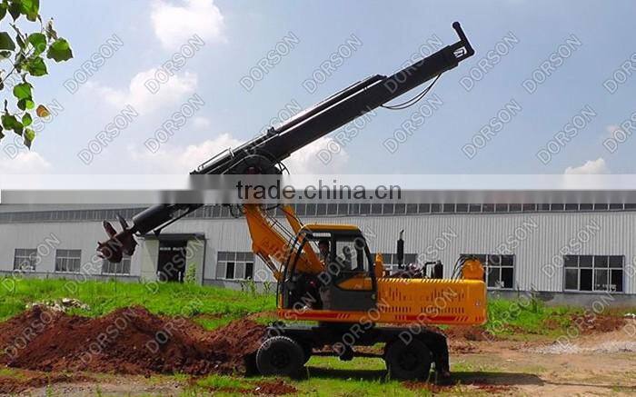 wheel rotary drilling rig for soil, clay layer, fill soil, powder soil etc