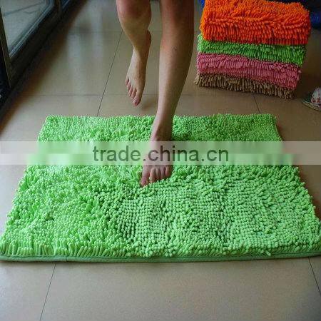 microfiber chenille fashion bath rug