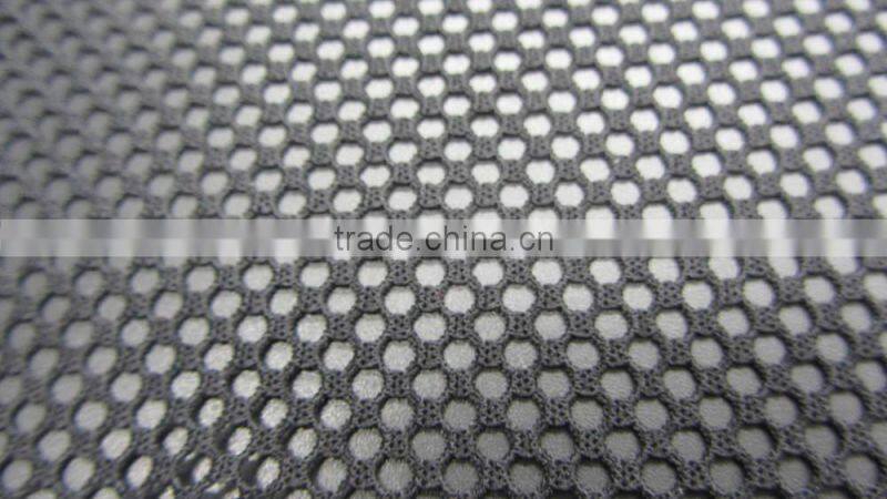 terylene width 160cm weight 120gsm honeycomb poly net hexagon sportswear lycra cut out mesh 4way stretch fabric
