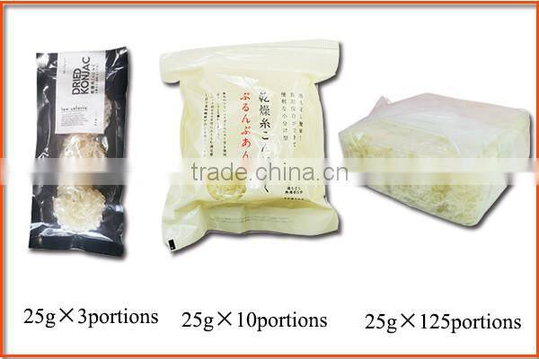 Gluten-free noodle Wholesale konjac dried noodles high quality Dried shirataki konjac noodle 25g x 10 portions