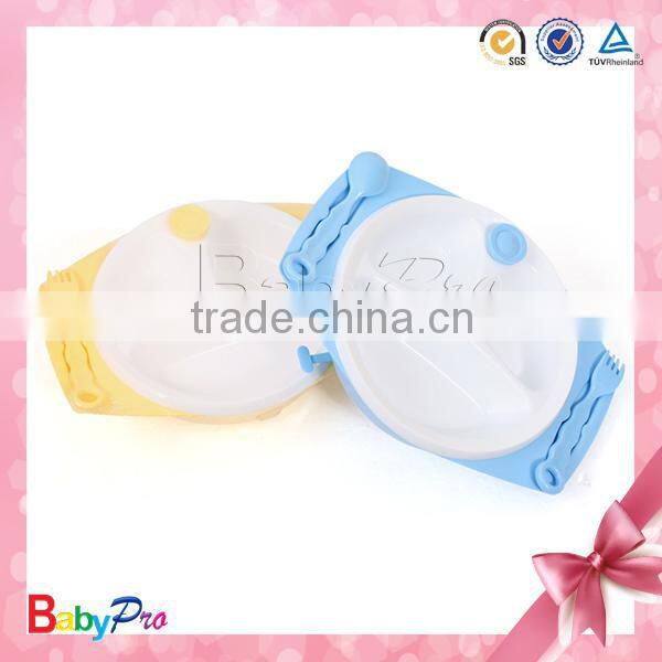 New product hot sale cartoon plastic plates and dishes baby dinnerware