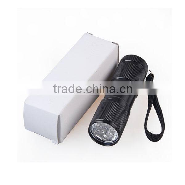 Best 9 LED Mini Aluminum Flashlight Torch for Promotion