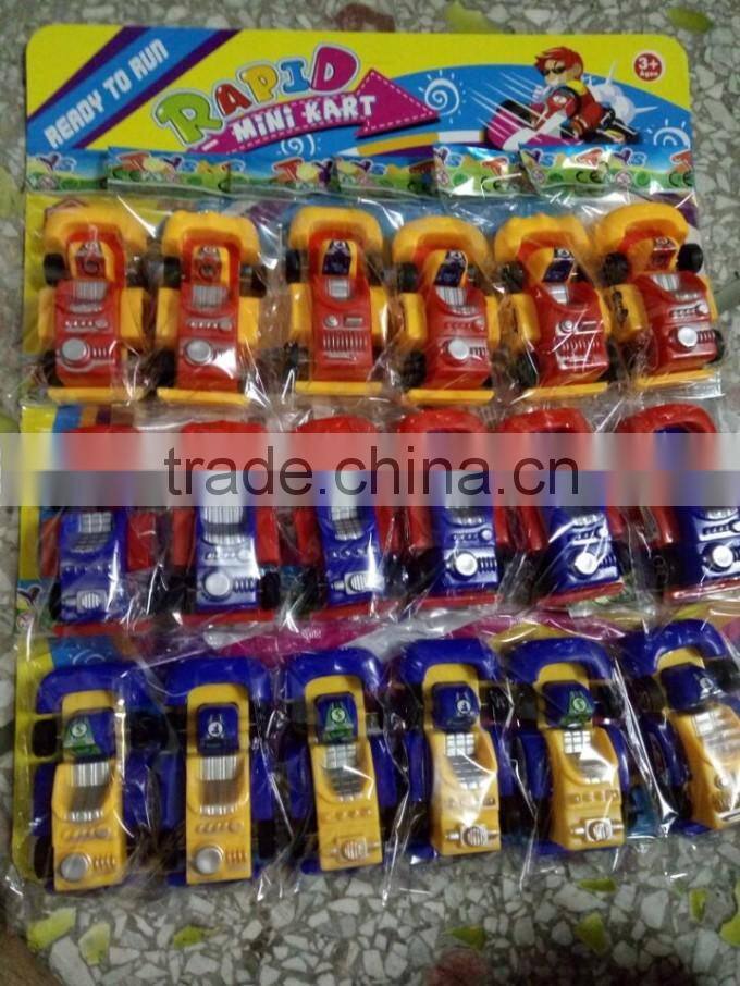 2016 kid toy new popular cute plastic pull back small car toy