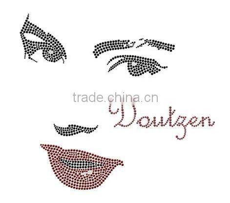 lace with rhinestone motif