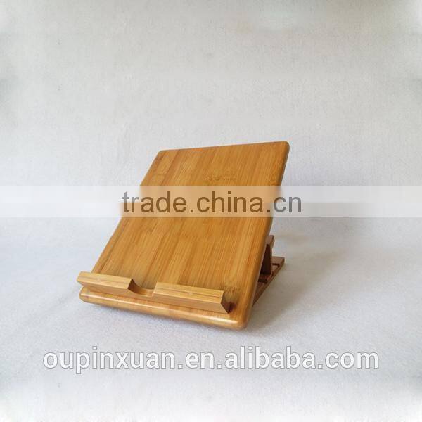 Elegant and simple folding bamboo tablet case/tablet holder .2014 New product ,